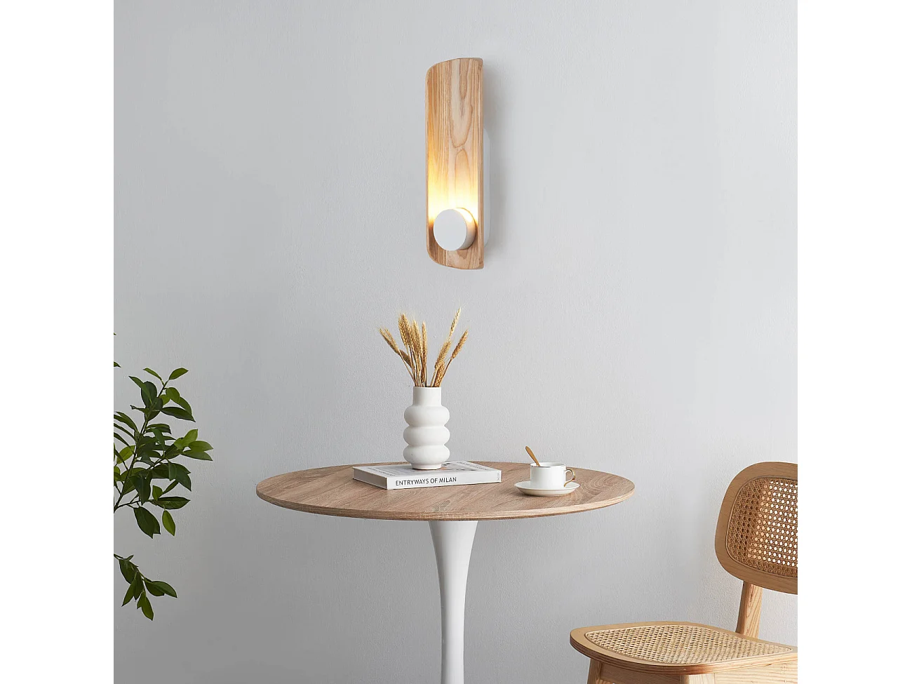 Applique murale bois et métal LED intégrée - Sparrow