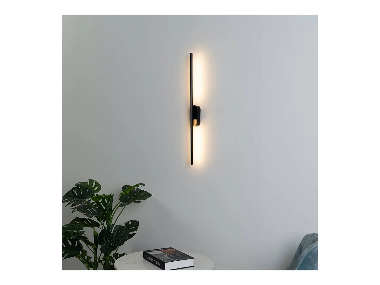 Applique LED design noire - Melbourne