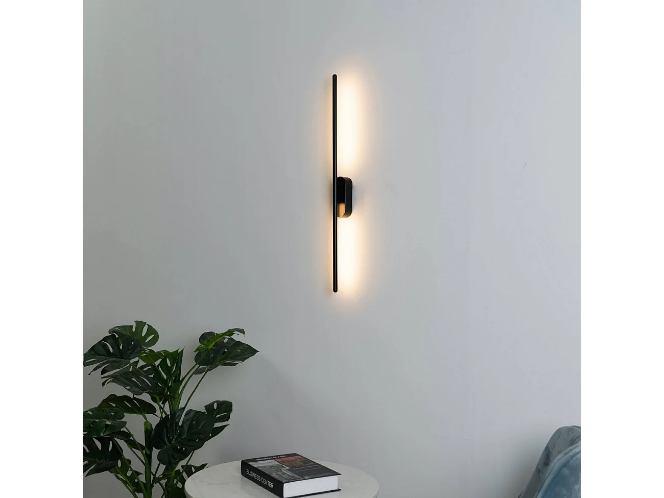 Applique LED design noire - Melbourne