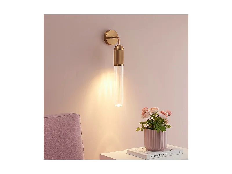 Applique tendance dorée éclairage simple - Hita