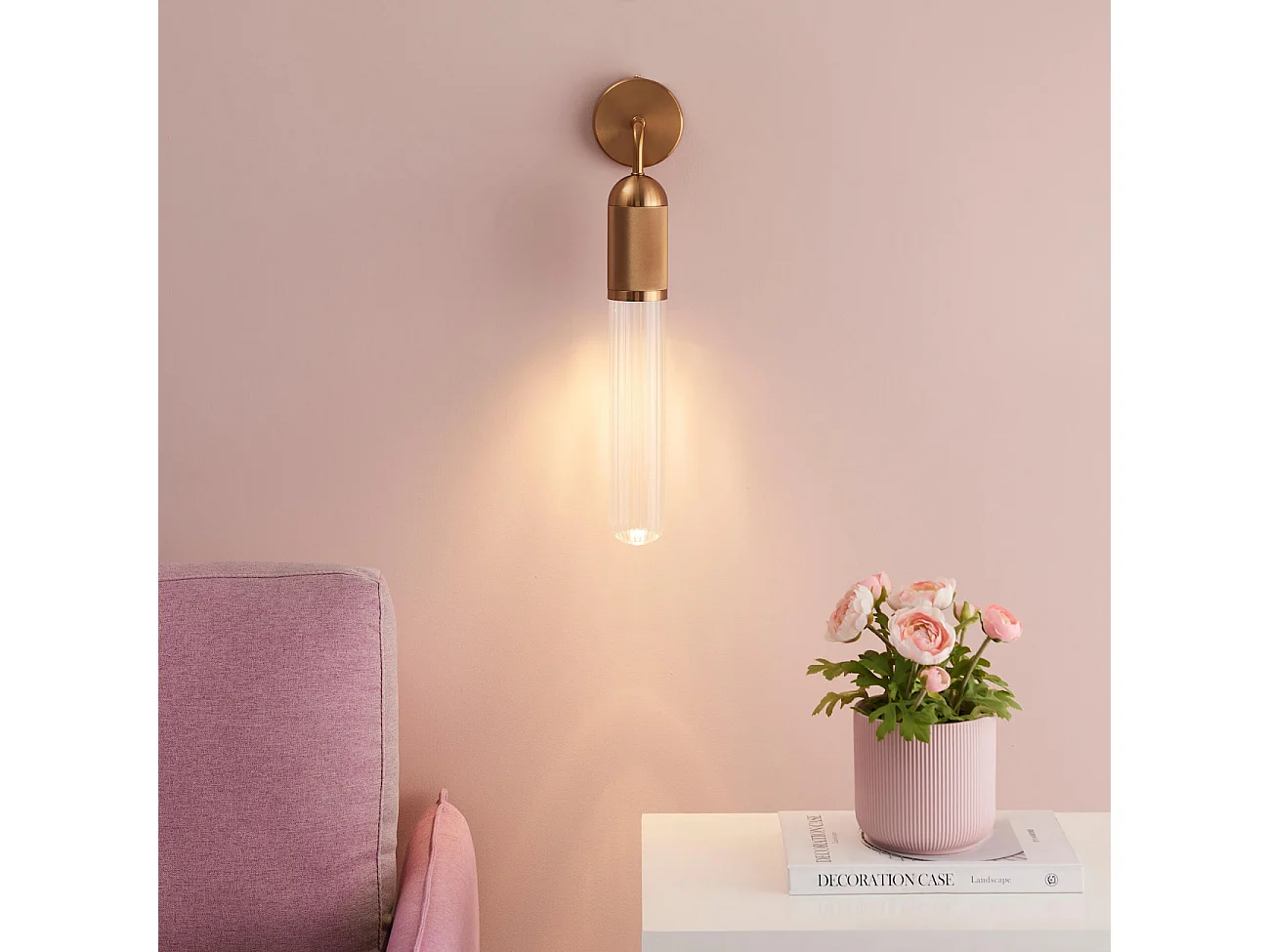 Applique tendance dorée éclairage simple - Hita