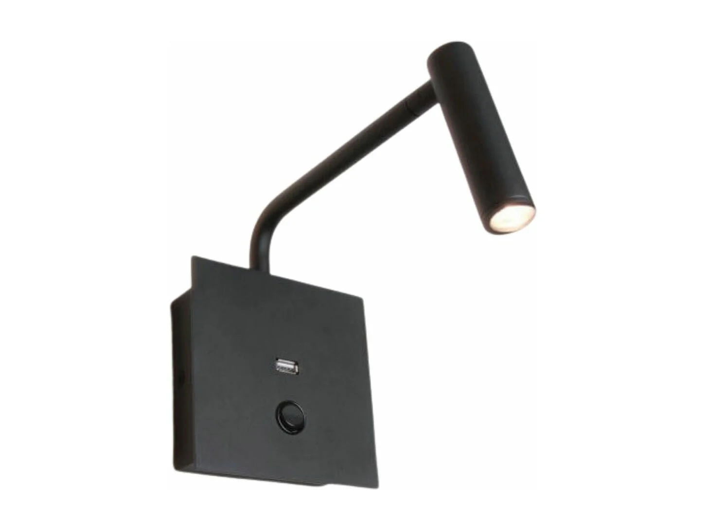 Liseuse noire pratique et moderne LED et port USB intégré - Miami