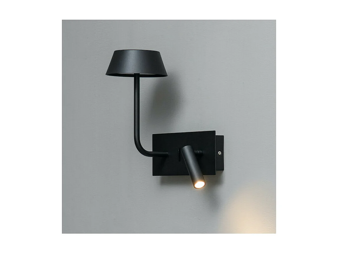 Applique murale LED avec liseuse intégrée  - Fabro