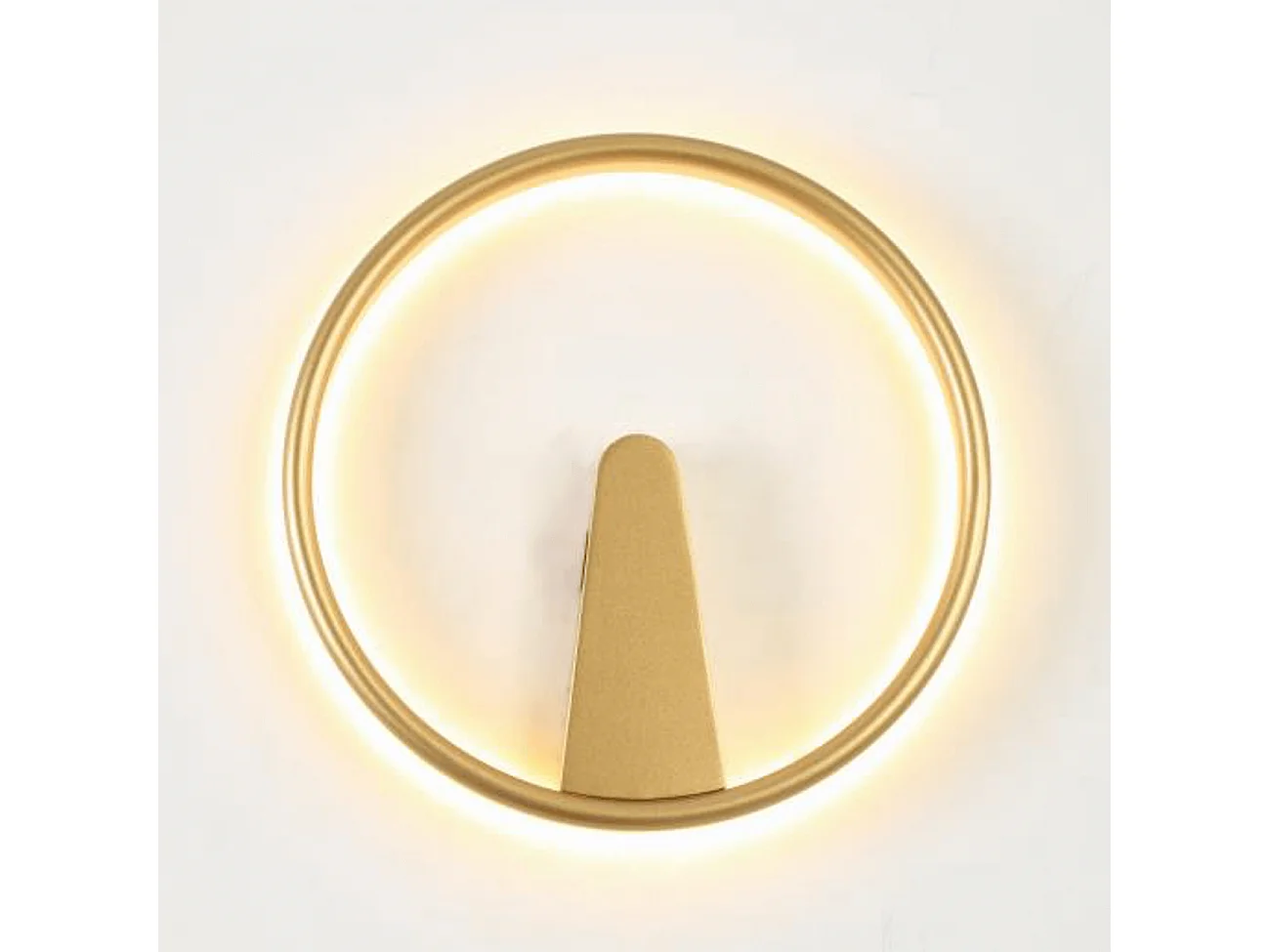 Applique minimaliste cercle LED doré - Scott