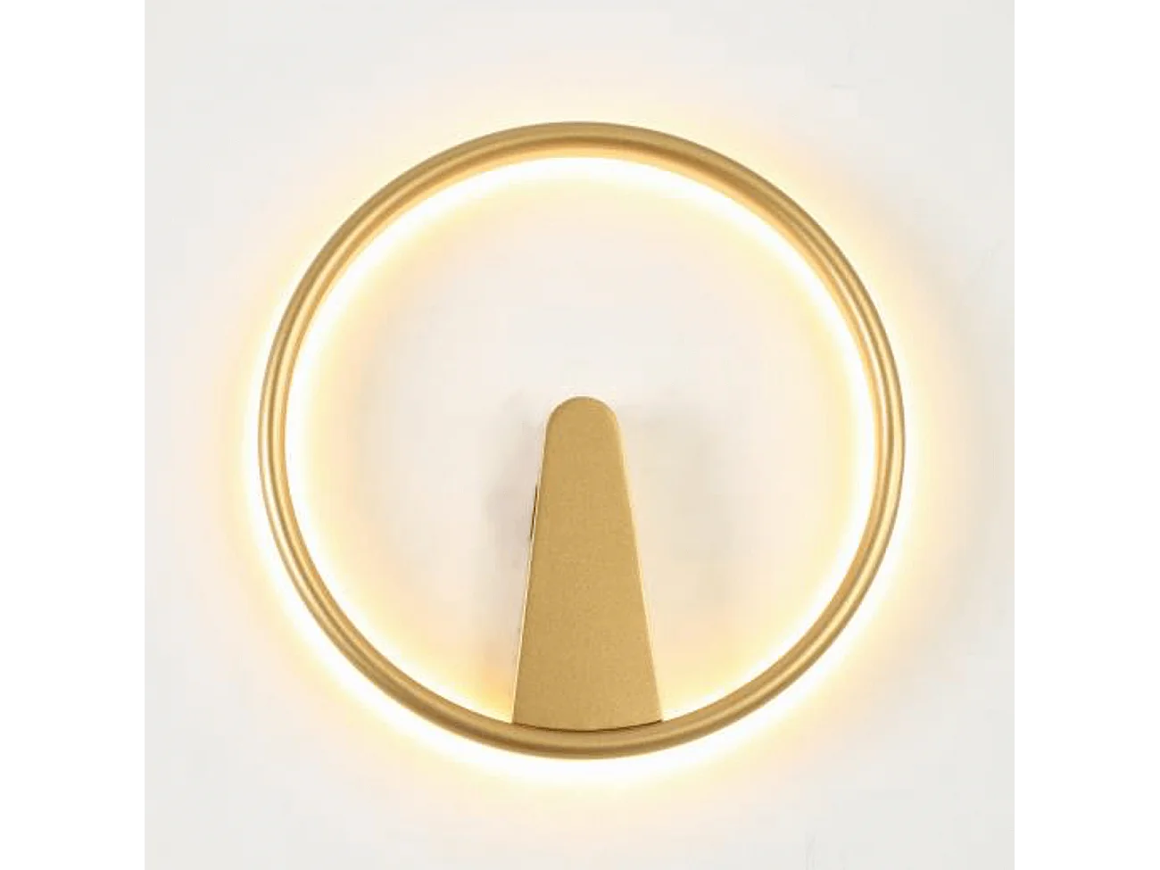 Applique minimaliste cercle LED doré - Scott