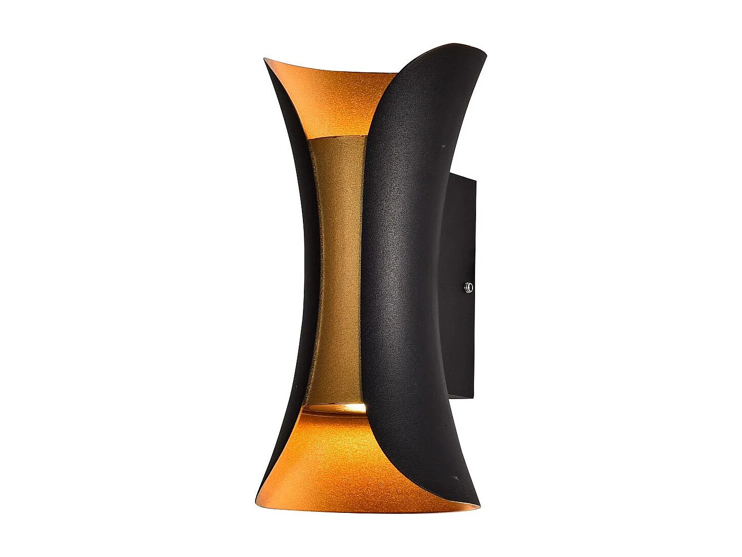 Éclairage mural LED noir intérieur doré IP54 - Foria