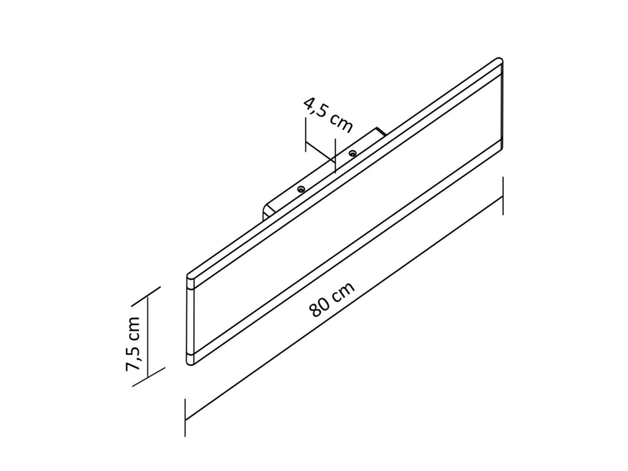 Longue et puissante applique LED 80 cm - Bastia