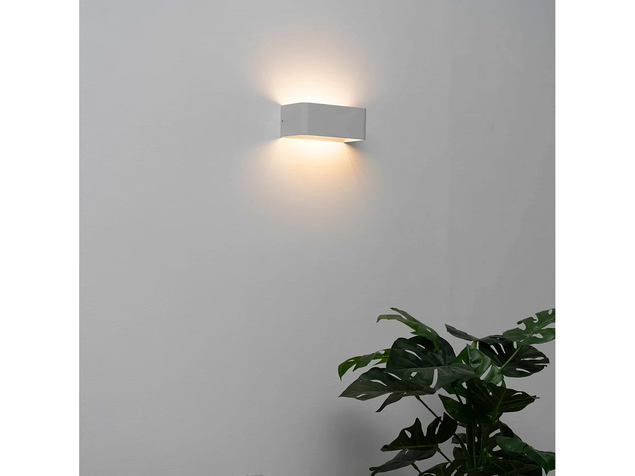 Applique murale LED blanc design 6W - 20cm - Quadra