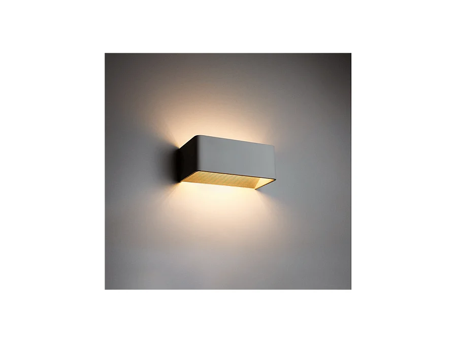 Applique murale LED blanc design 6W - 20cm - Quadra