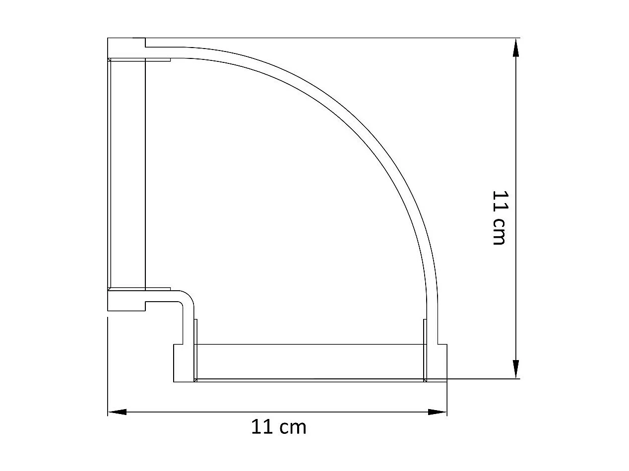 Applique Murale LED 3W Design Tuyau Couleur Rouille - Athiel