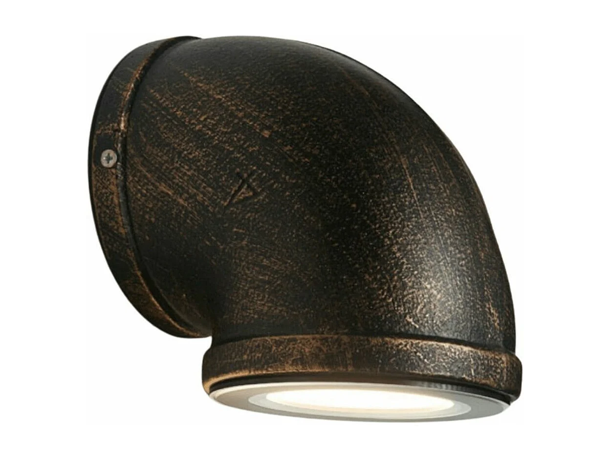 Applique Murale LED 3W Design Tuyau Couleur Rouille - Athiel