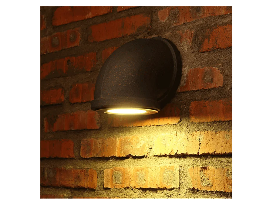 Applique Murale LED 3W Design Tuyau Couleur Rouille - Athiel