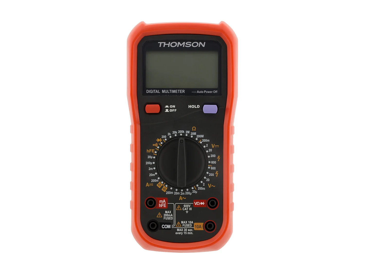 Multimetr Cyfrowy Antywstrząsowy Thomson - 8 Funkcji CAT III 600V