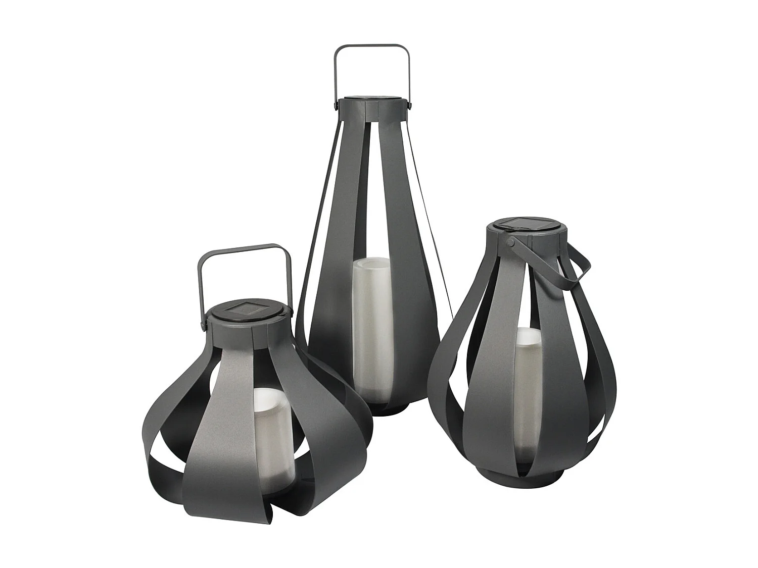 Lanterne solaire Palme h32cm - Orium