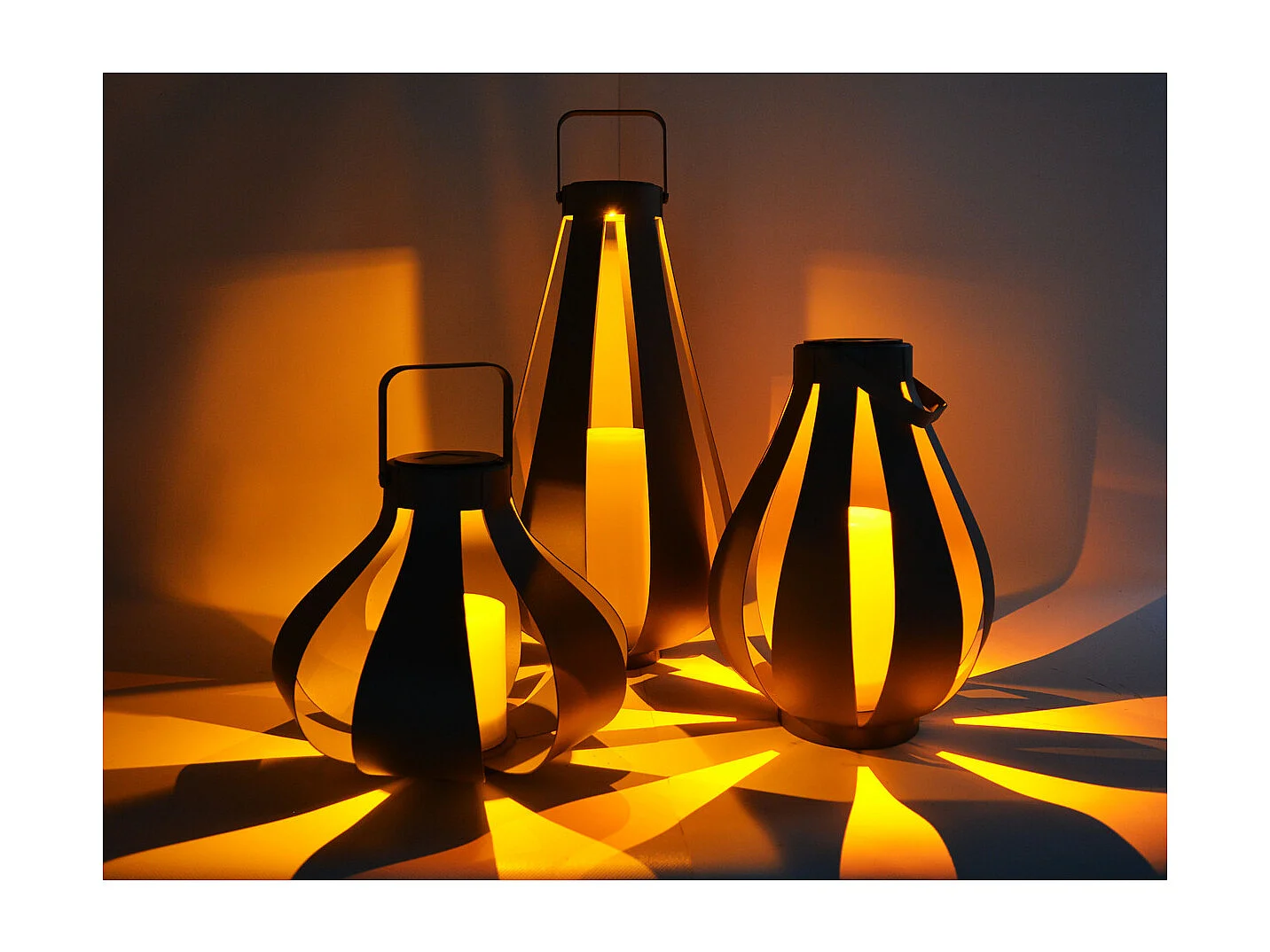 Lanterne solaire Palme h25cm - Orium