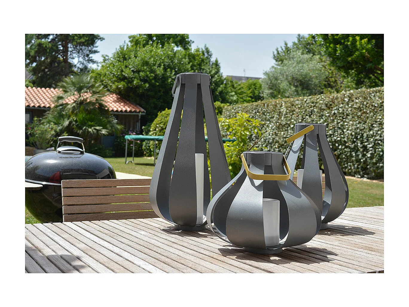 Lanterne solaire Palme h25cm - Orium