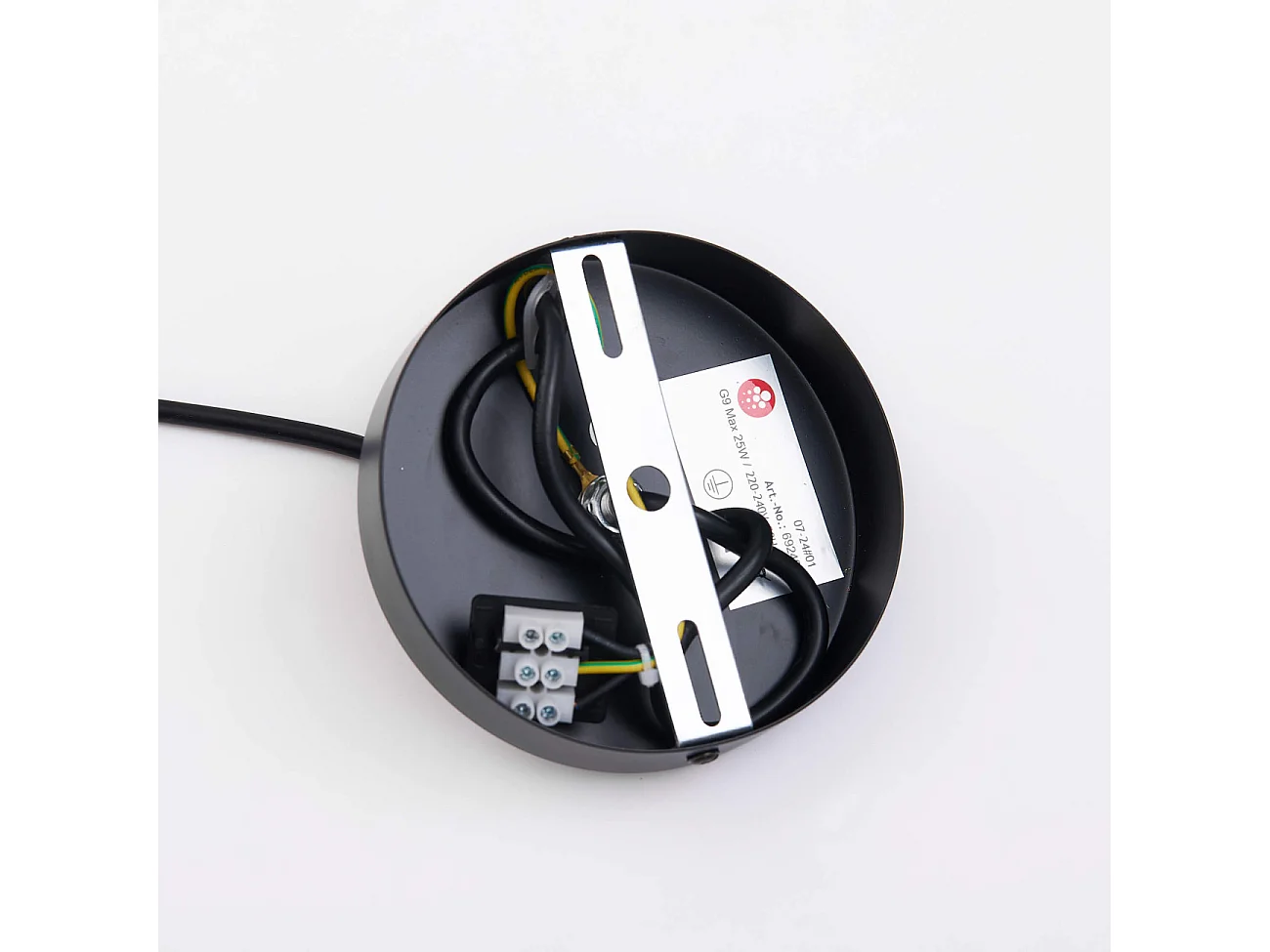 Suspension cloche et boule blanche - Calypso