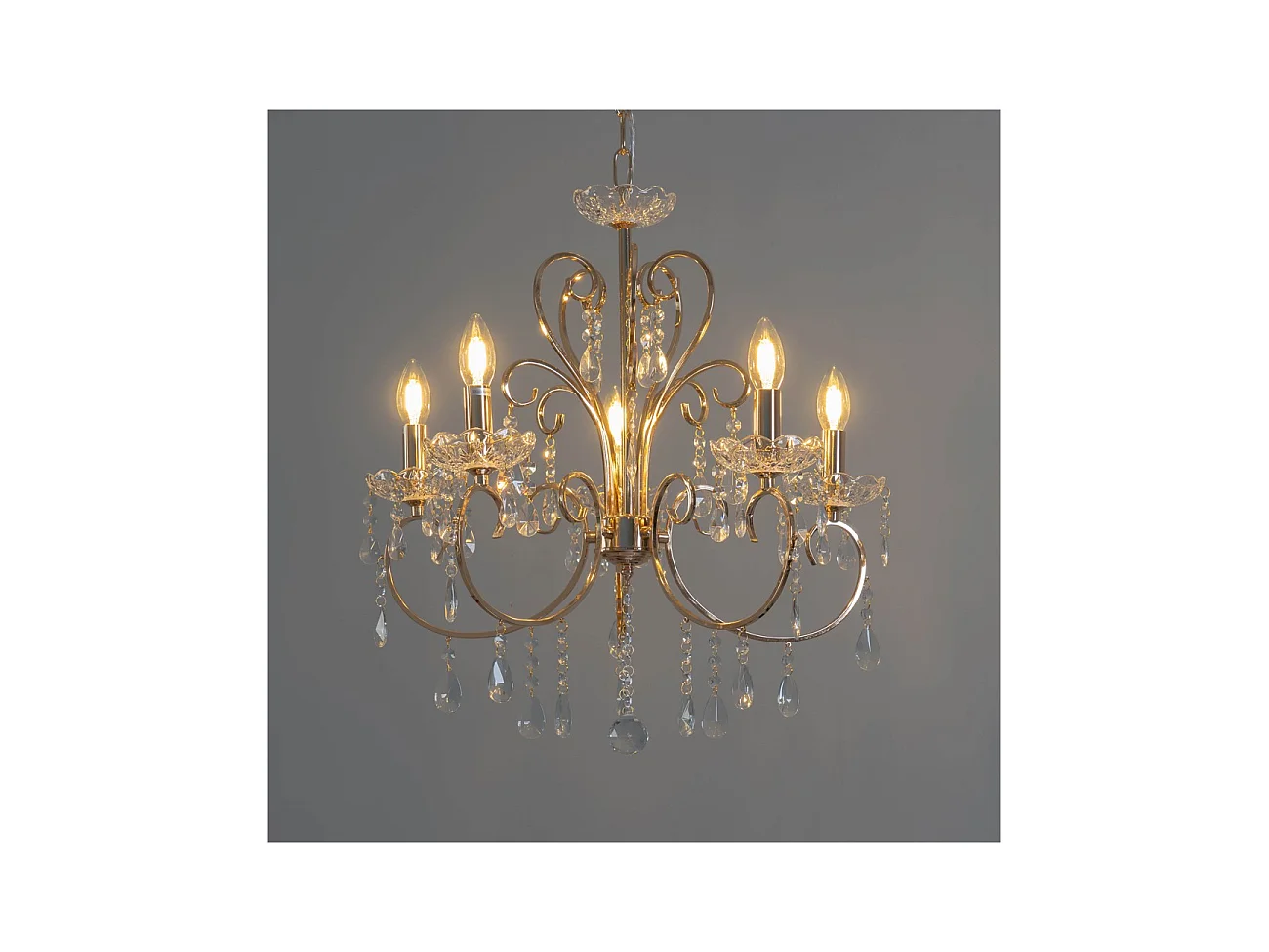Lustre cristal or rose - Pavia