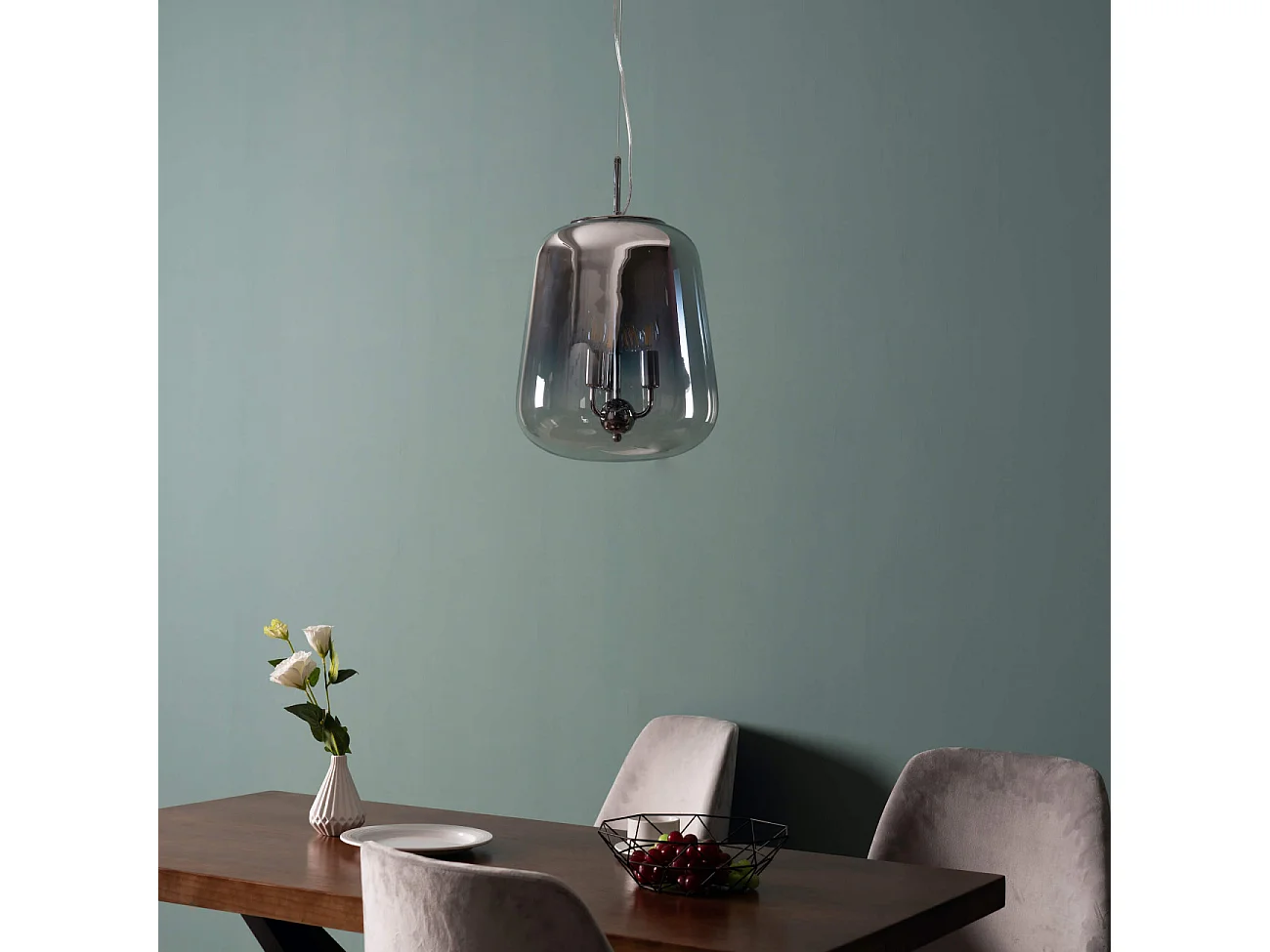 Suspension design et tendance en verre fumé dégradé - Manoli