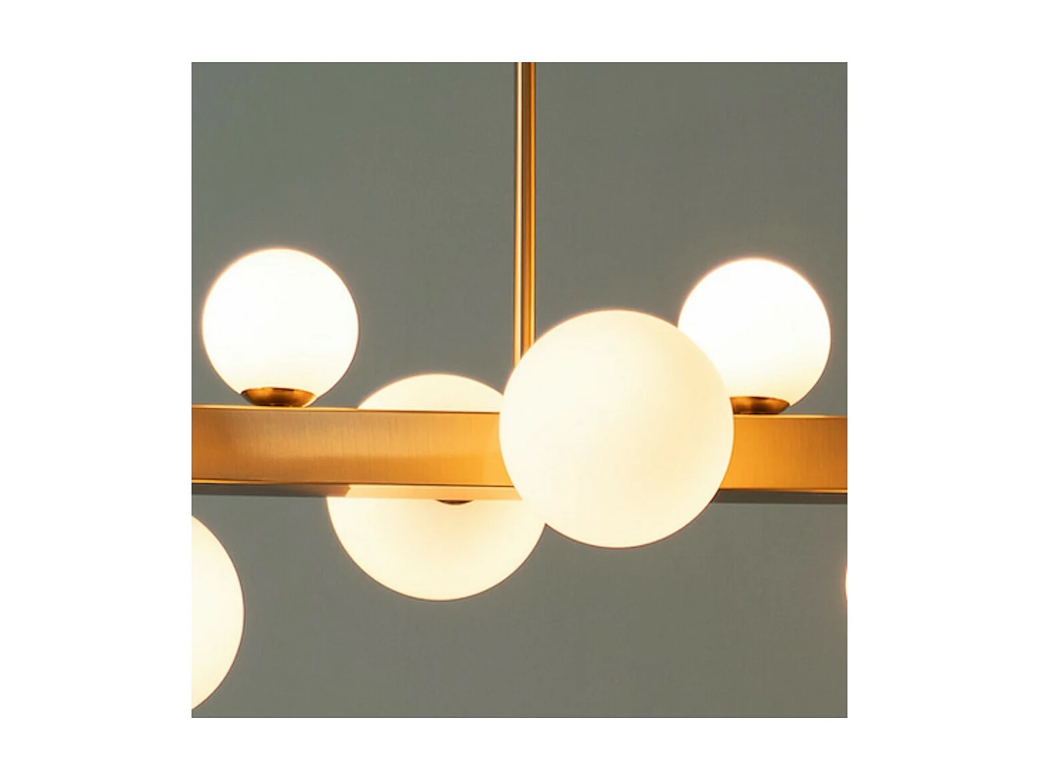 Grande suspension à 12 sphères blanches - Oromia