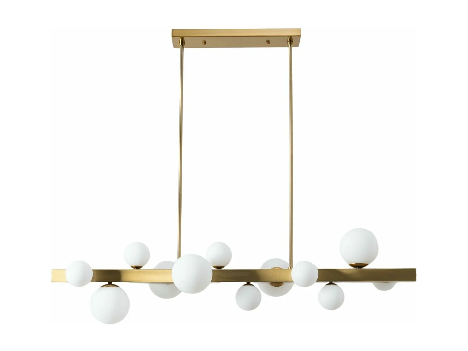 Grande suspension à 12 sphères blanches - Oromia