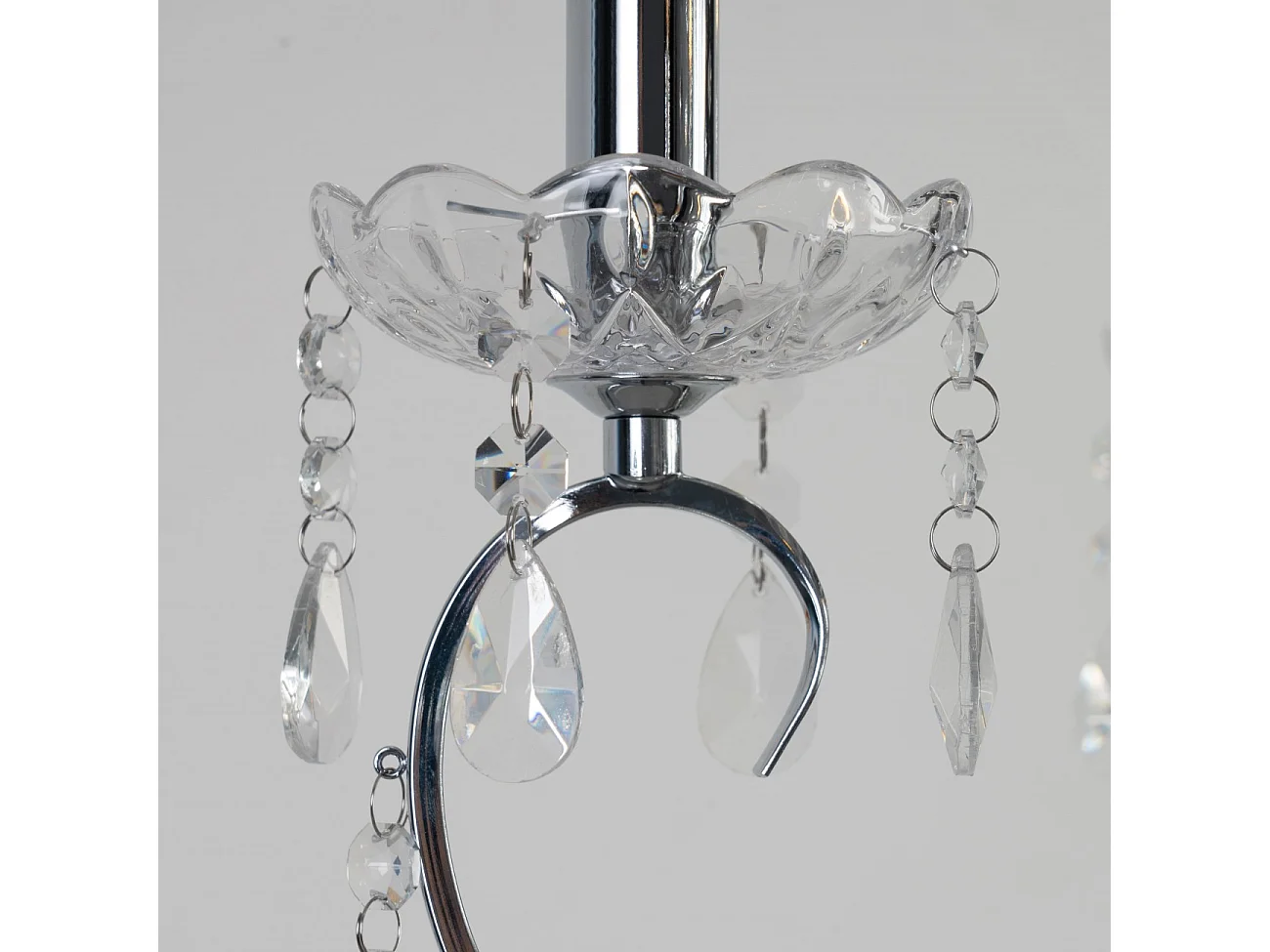 Lustre cristal argent - Pavia