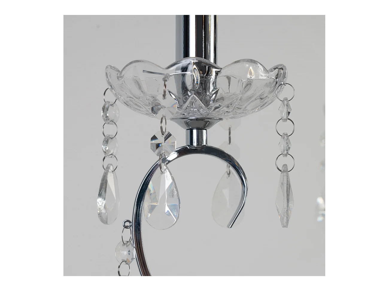 Lustre cristal argent - Pavia