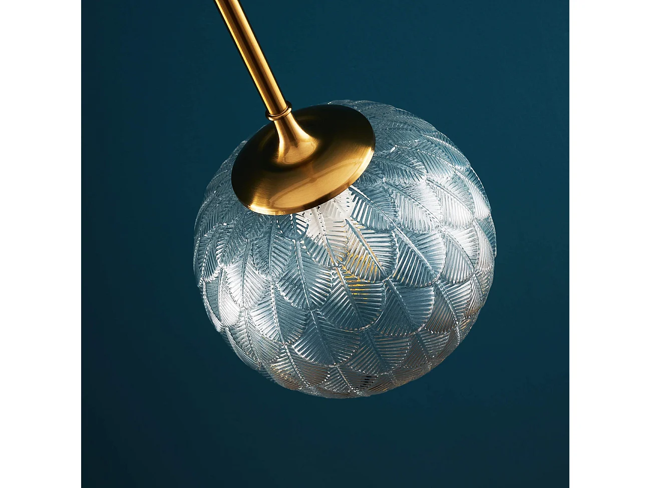 Suspension boule en verre graphique ultra décorative - Aquila