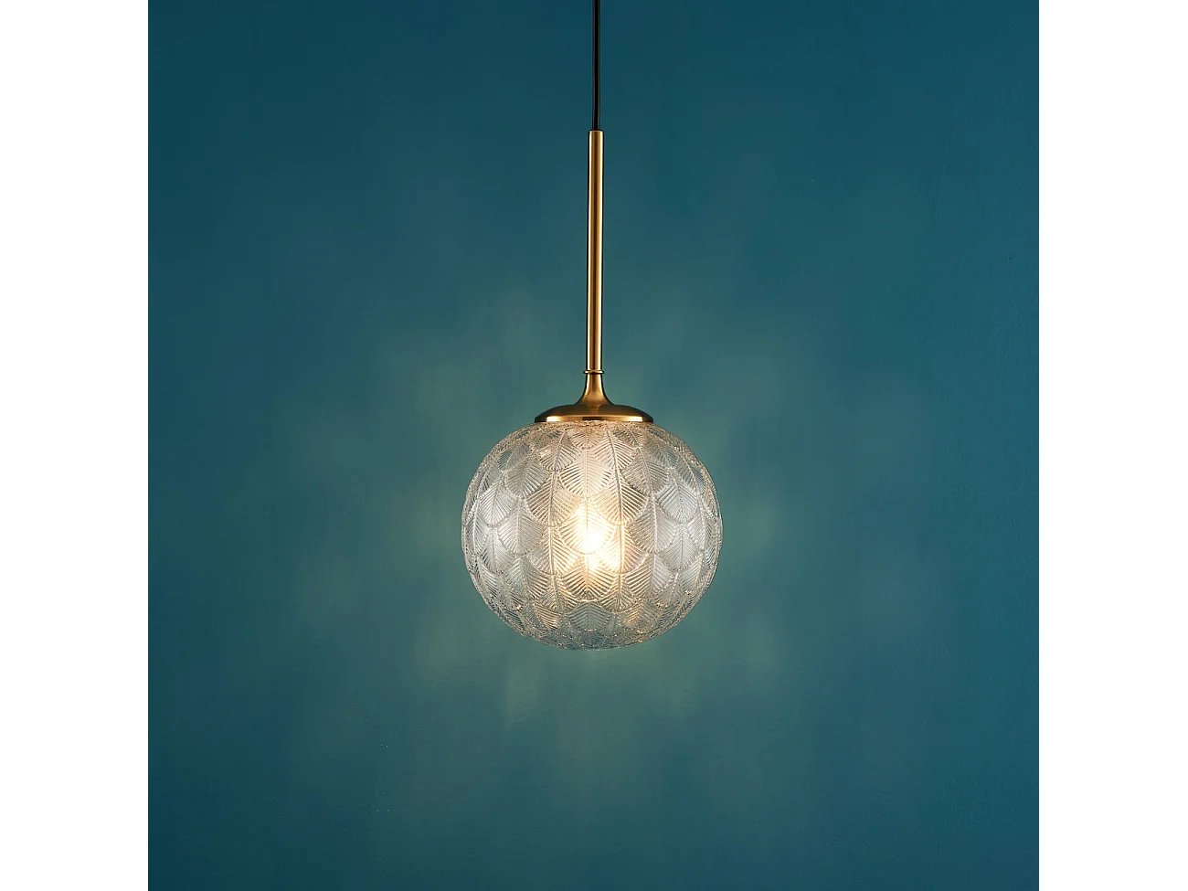 Suspension boule en verre graphique ultra décorative - Aquila