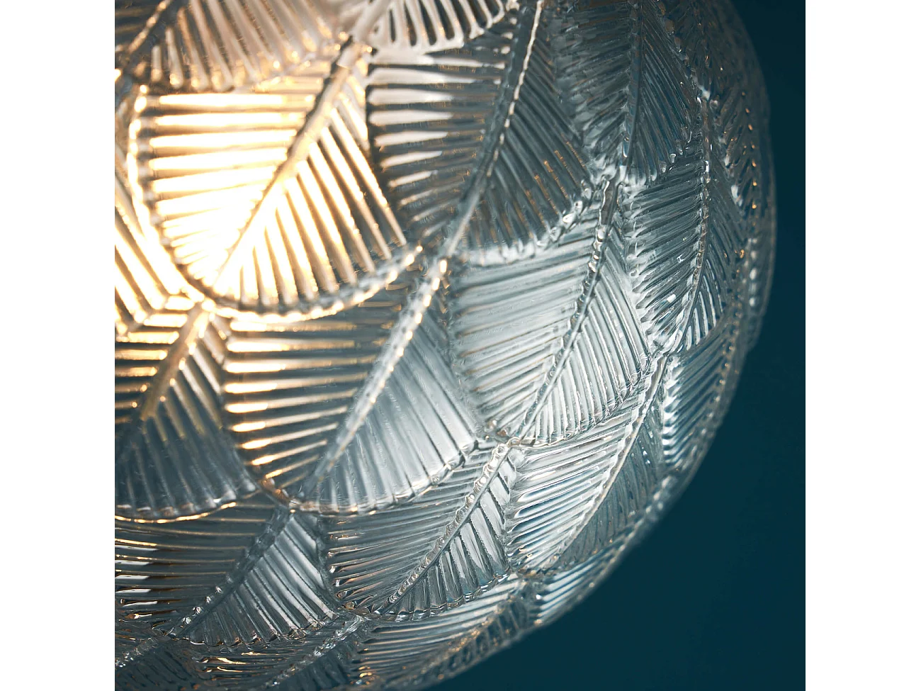 Suspension boule en verre graphique ultra décorative - Aquila