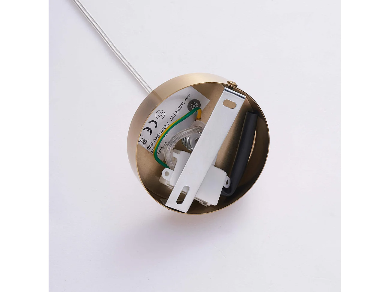 Suspension moderne verre fumé réfléchissant - Isotta