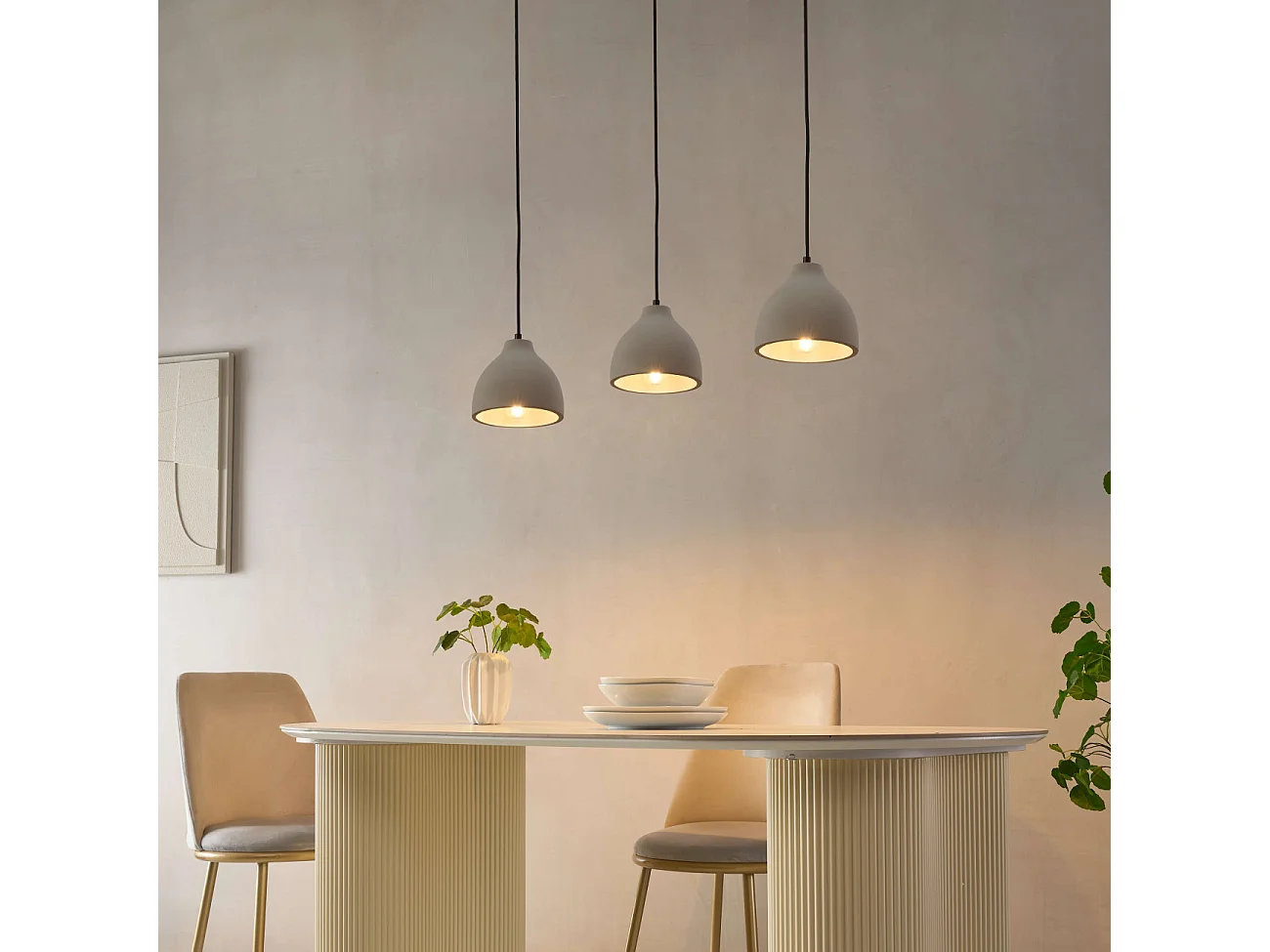 Suspension béton ciment gris - Exo