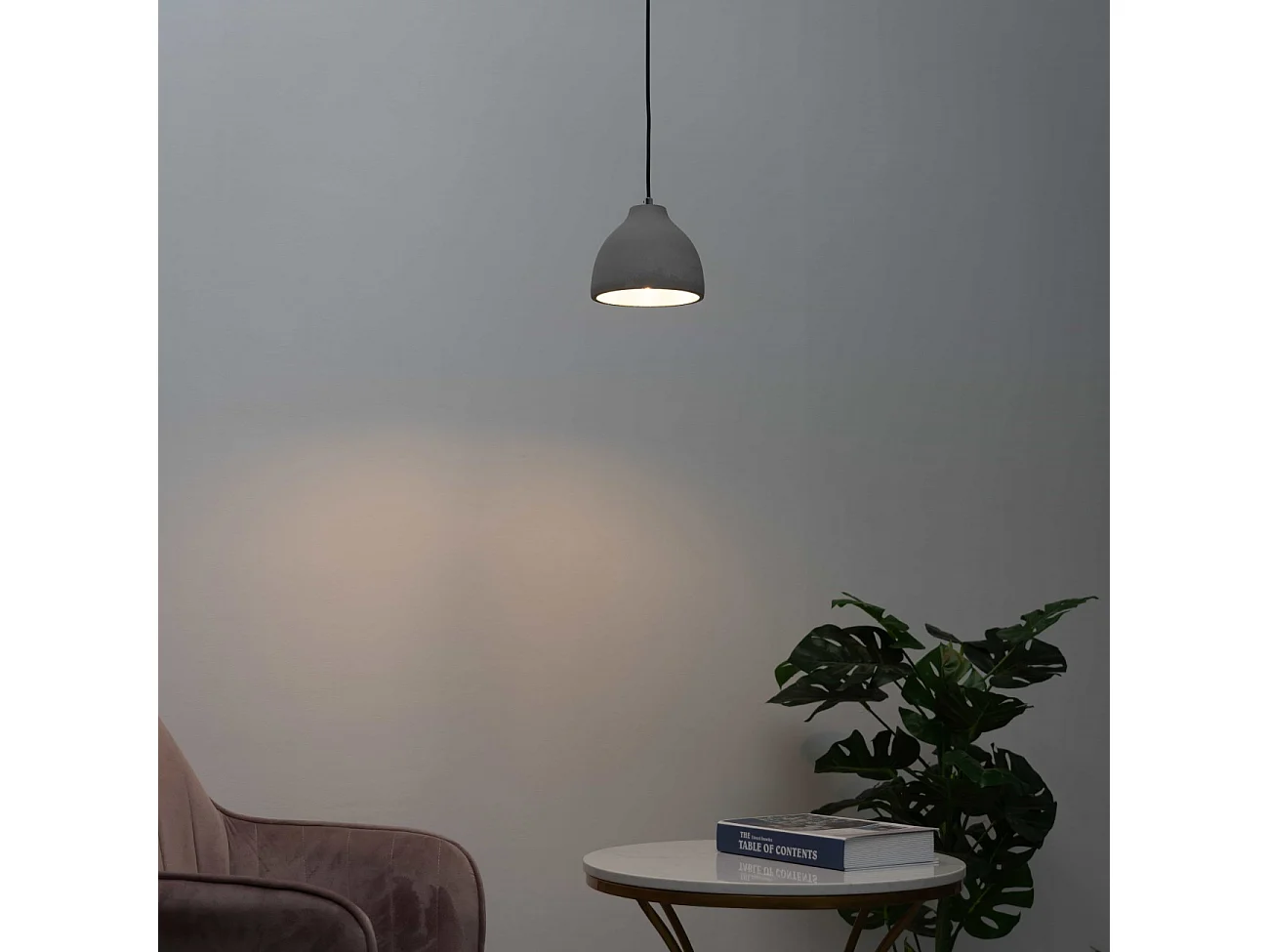 Suspension béton ciment gris - Exo