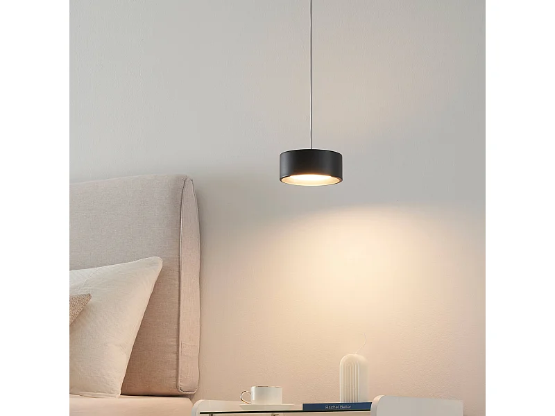 Suspension spot noir hauteur ajustable LED - Prins