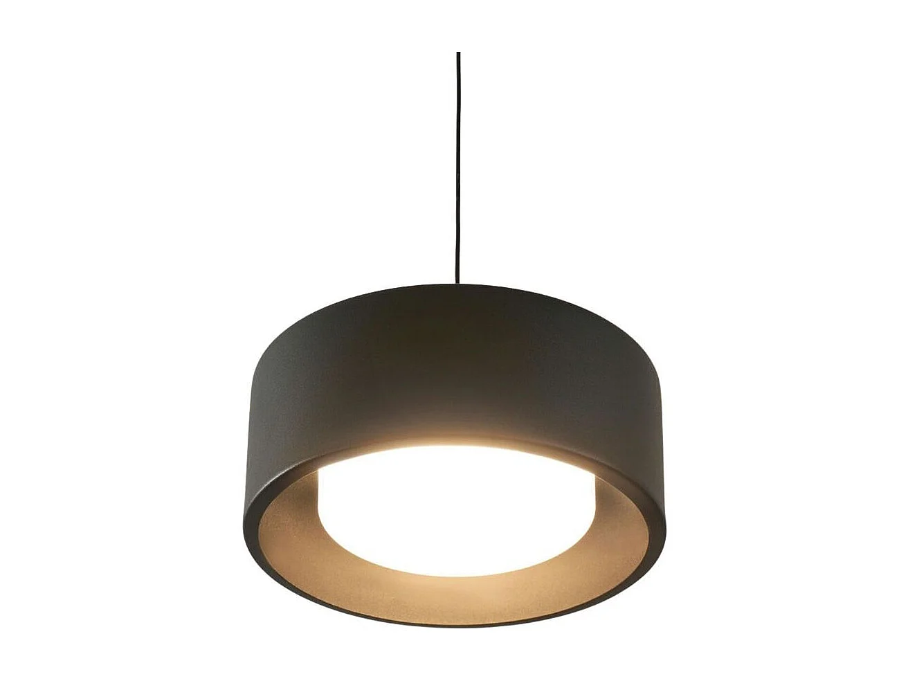 Suspension spot noir hauteur ajustable LED - Prins