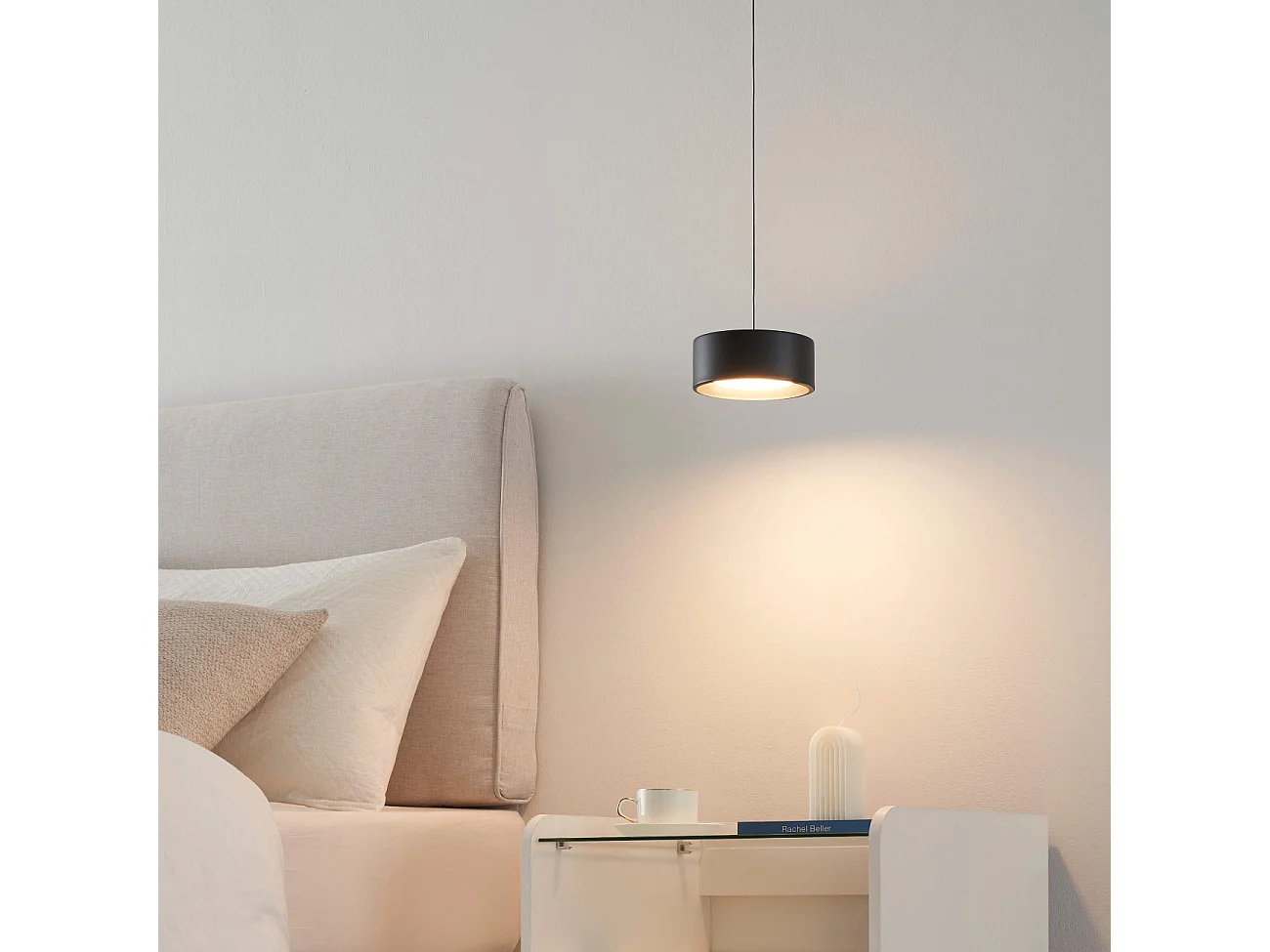 Suspension spot noir hauteur ajustable LED - Prins