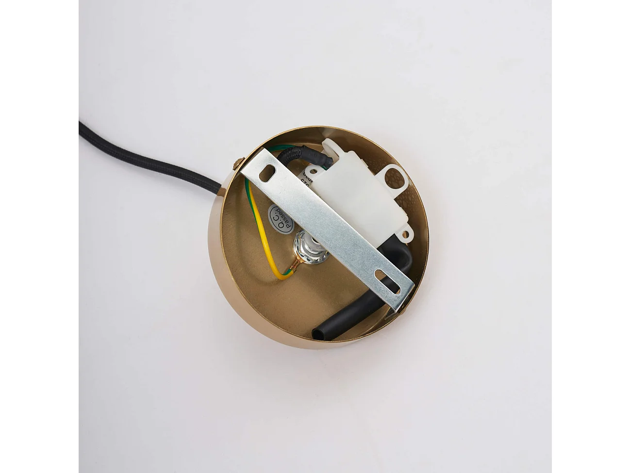 Suspension avec petit abat-jour en béton gris 16 cm - Liko