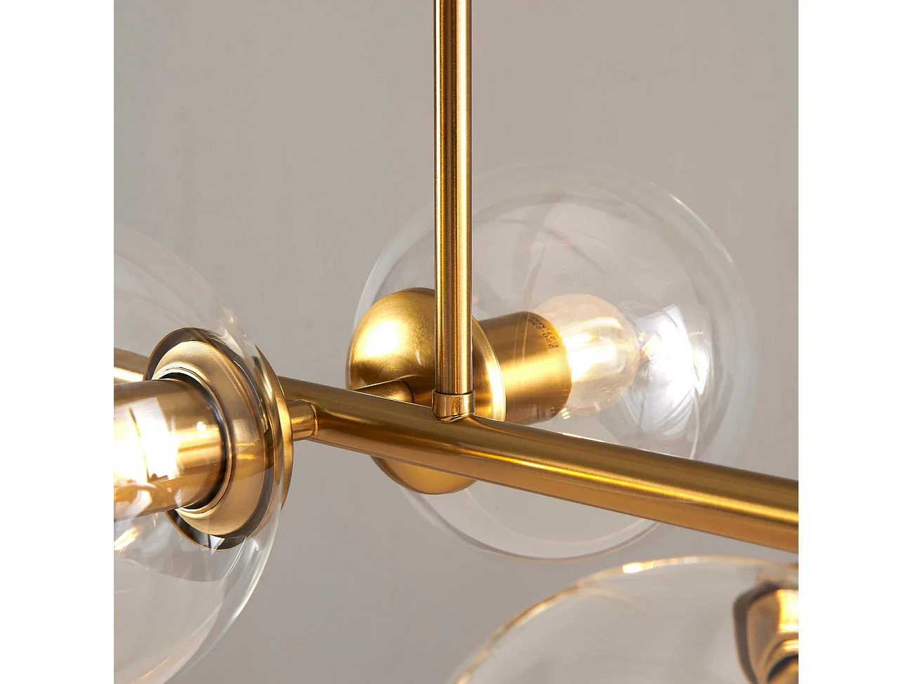 Grande suspension moderne 8 boules en verre - Carlotta