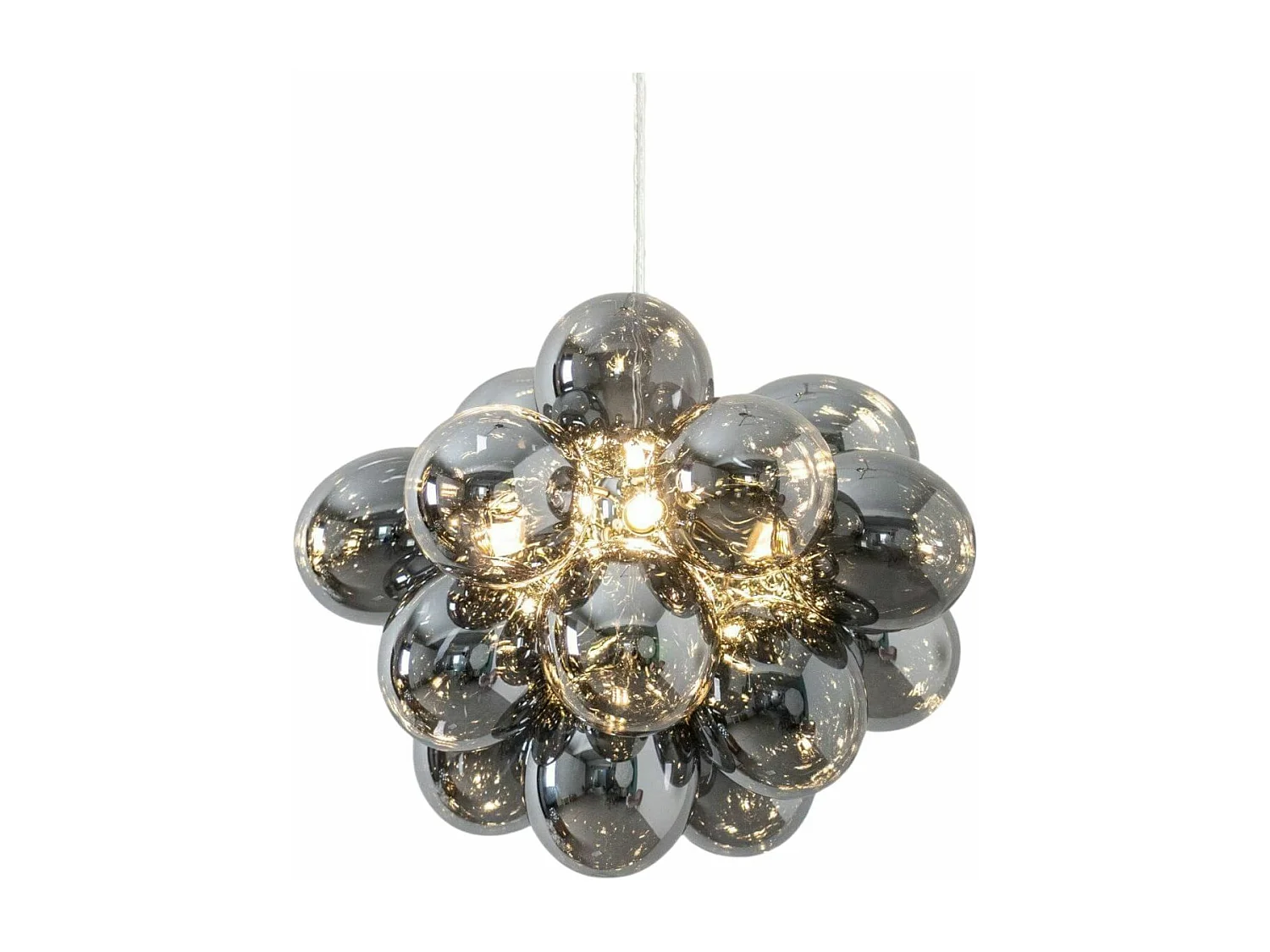 Suspension moderne à 17 verres noirs fumés - Bartali