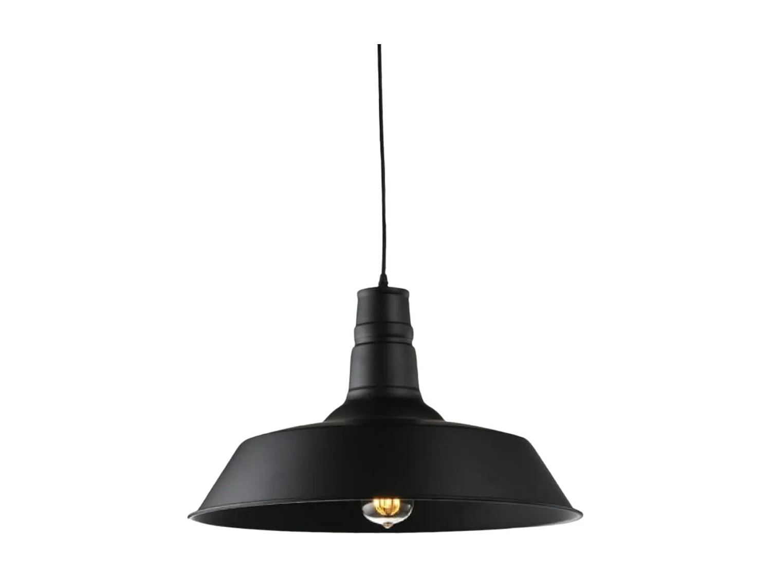 Suspension design noire industrielle - Xena