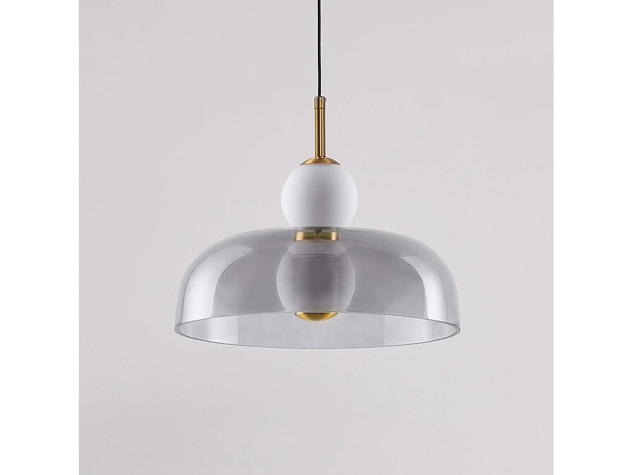 Suspension cloche ouverte en verre LED intégrée 30 cm - Santo