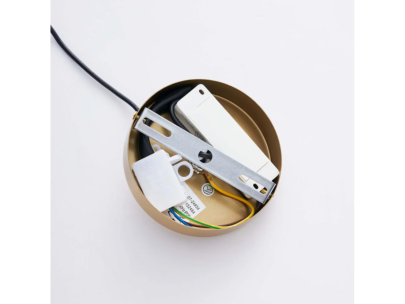 Suspension cloche ouverte en verre LED intégrée 30 cm - Santo