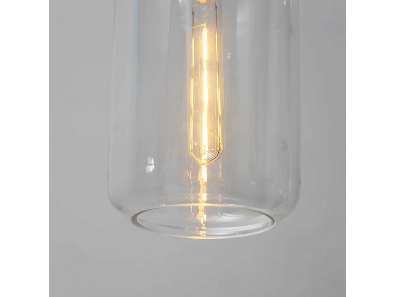 Suspension retro verre transparent - Moses