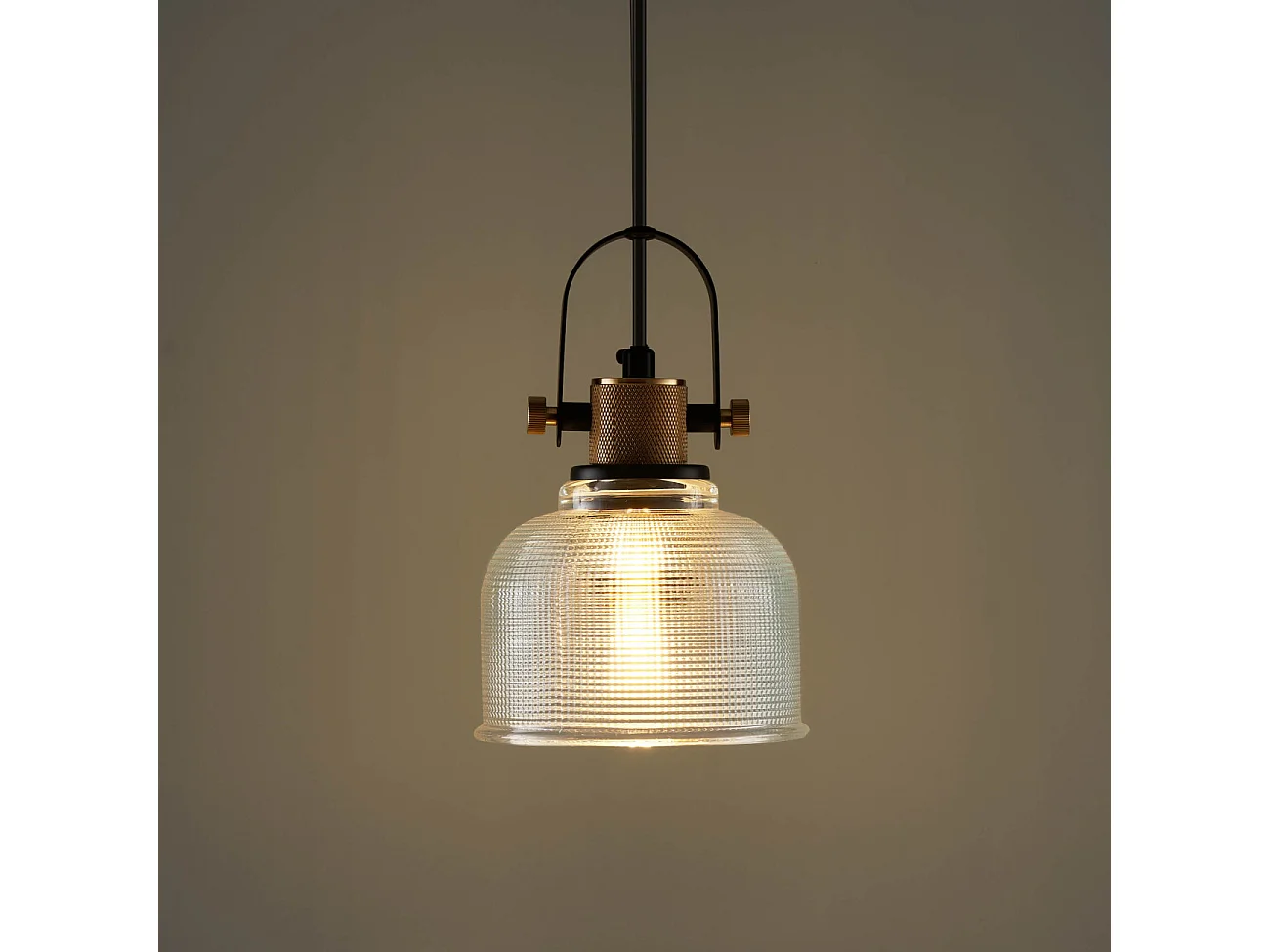 Suspension cloche verre transparent -  Vela