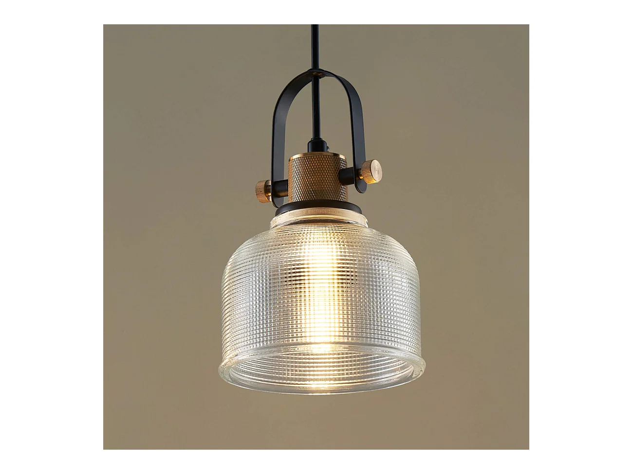 Suspension cloche verre transparent -  Vela
