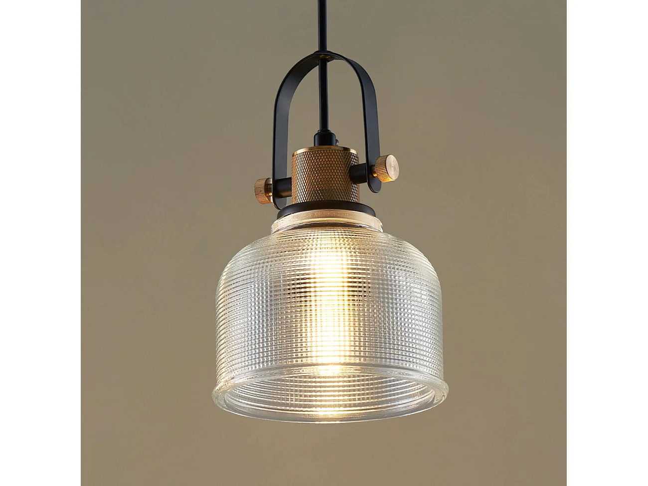 Suspension cloche verre transparent -  Vela