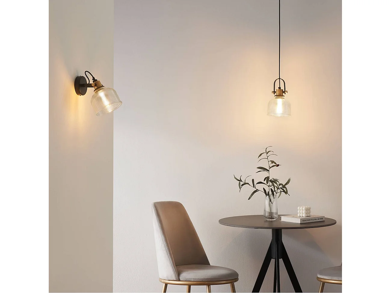 Suspension cloche verre transparent -  Vela