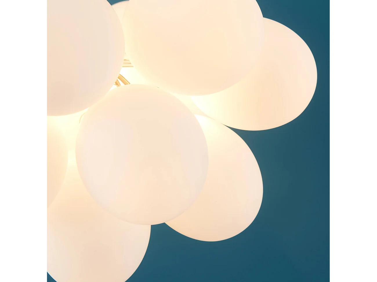 Suspension contemporaine à 17 verres blancs - Bartali