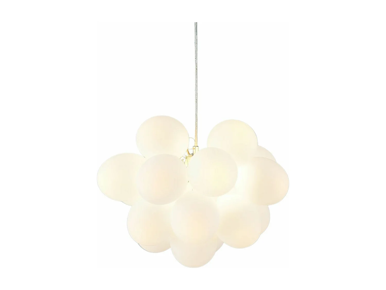 Suspension contemporaine à 17 verres blancs - Bartali