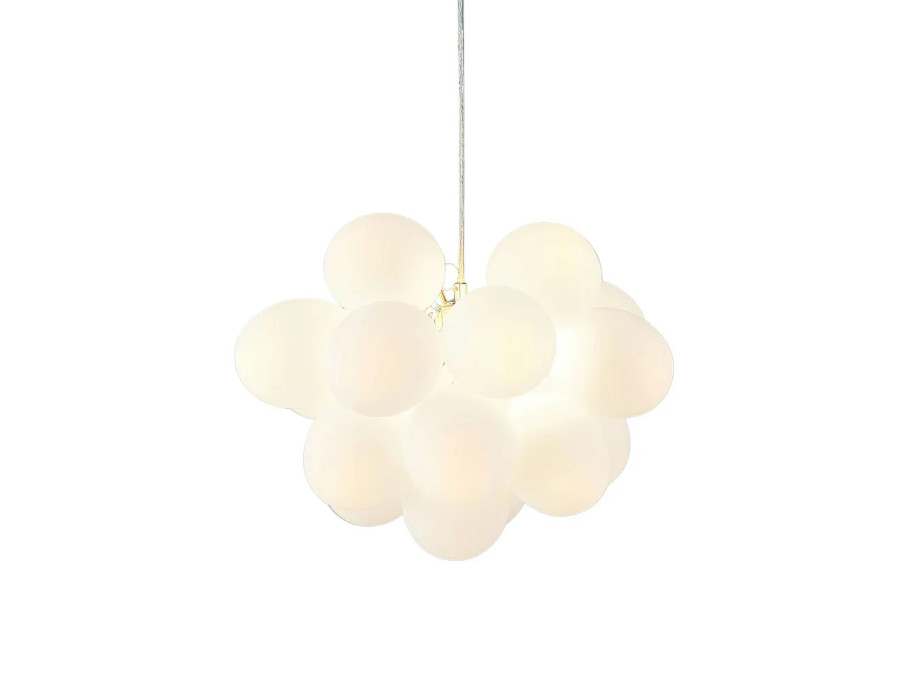 Suspension contemporaine à 17 verres blancs - Bartali
